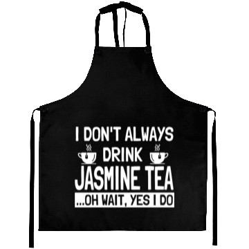 Discover Funny Jasmine Tea Lover Design Green Tea Aprons