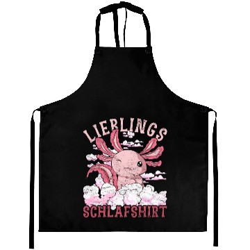 Discover Night owl axolotl gift favorite sleep Aprons