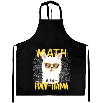 Discover Math Is No Probllama Llama Alpaca Back To School C Aprons