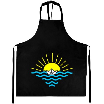 Discover Sunsetpaper boat Aprons