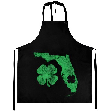 Discover St Patrick's Day Fl Florida Shamrock Green Irish P Aprons
