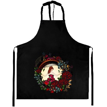 Discover Art Nouveau princess in the rose garden Aprons