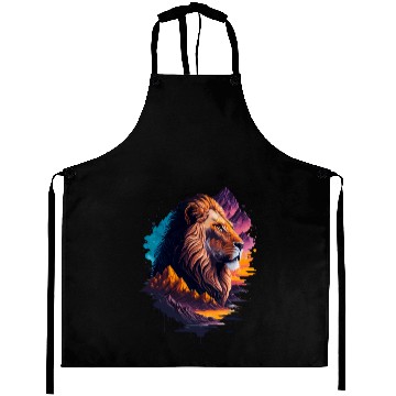 Discover Abstract Lion illustration Aprons