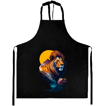Discover Abstract Lion illustration Aprons