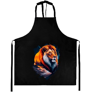 Discover Abstract Lion illustration Aprons