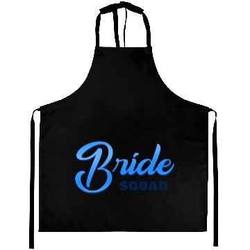 Discover Bride Squad Blue Aprons