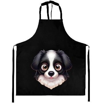 Discover Artistic Border Collie Artwork Aprons