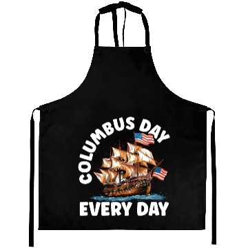 Discover Christopher Columbus Italian American Columbus Day Aprons