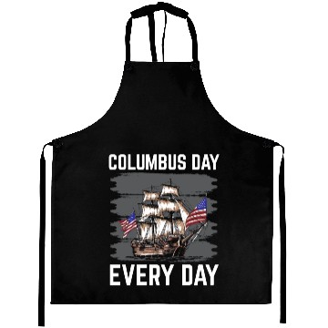 Discover Christopher Columbus Italian American Columbus Day Aprons