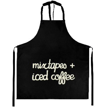 Discover DESIGNMixtapes and Iced Coffee WHITE TEXT green Aprons