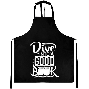 Discover Dive into a good book nature Aprons