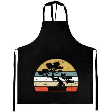 Discover Japanese Sunset Zen Buddhist Bonsai Aprons