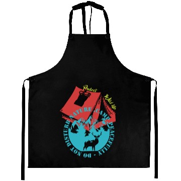 Discover Camp Peacefully Do Not Disturb Nature Aprons