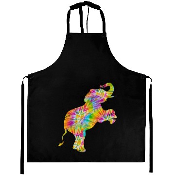 Discover Tie Dye Elephant Lover Aprons