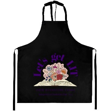 Discover Let'S Get Lit Indie Bookstore Crawl Bookstore Day Aprons