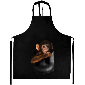 Discover Baby Monkey In Pocket Of Monkey Aprons