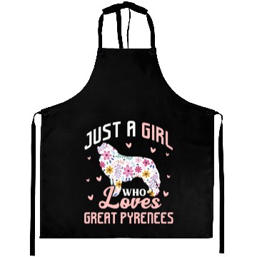 Discover Just A Girl Who Loves Great Pyrenees Aprons
