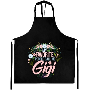 Discover My Favorite People Call Me Gigi Mom Grandma Aprons