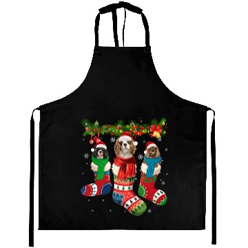 Discover Three Cavalier King Charles Spaniel In Sock Aprons