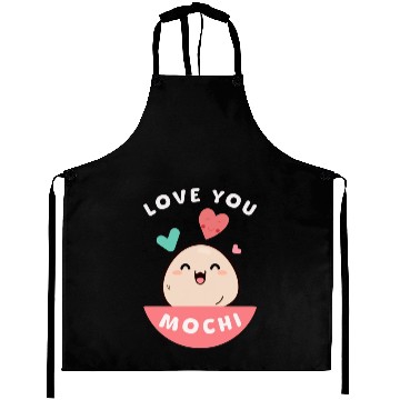 Discover Love You Mochi Aprons