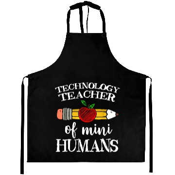 Discover Technology Teacher Of Mini Humans Computer Team s Aprons