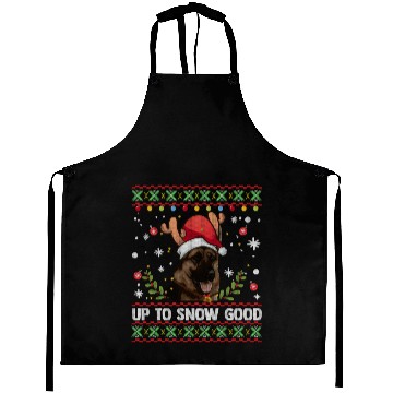 Discover German Shepherd Dog Reindeer Ugly Aprons