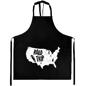 Discover Road Trip US Map | Vacation Travel Aprons