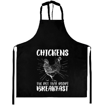 Discover Chickens, The Pet That Poops Breakfast 3 Aprons