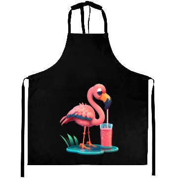 Discover Summer Flamingo Aprons