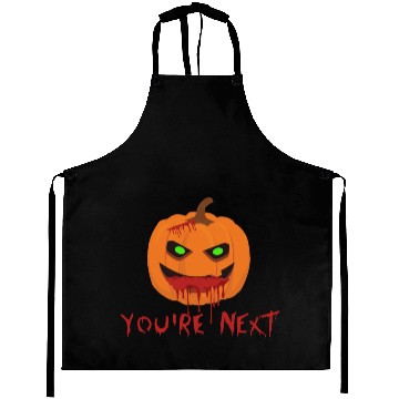 Discover Halloween Pumpkin You are next 2 Aprons