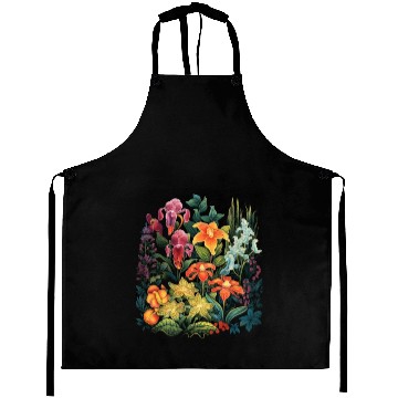 Discover Orchids Flowers Garden Blossom Orchid Lover Aprons