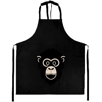 Discover monkey face Aprons
