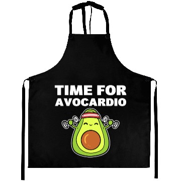 Discover Fitness Avocado Pun Gym-goer Aprons