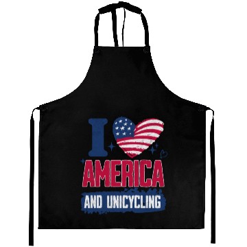 Discover I Love America And Unicycling Aprons