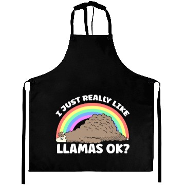Discover I Just Really Like Llamas Ok Llama Animal Cute Aprons