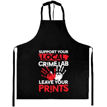 Discover Support Your Local Crime Lab Leave Your Prints Aprons