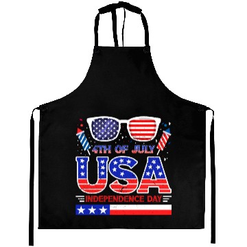 Discover 4th July USA Independence Day All American Pride Aprons