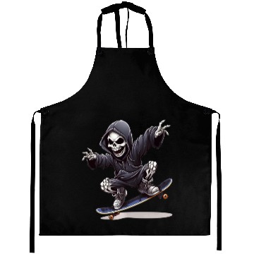 Discover Grim Reaper Shreds the Streets: Skateboarding for Aprons