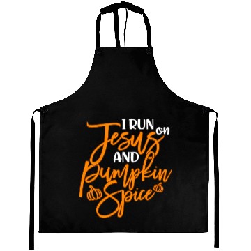 Discover Running I Run On Jesus And Pumpkin Spice Aprons