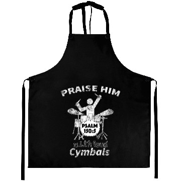 Discover Praise Him Christian Worship Drummer Aprons