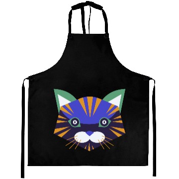 Discover Colorful Cat Face Aprons