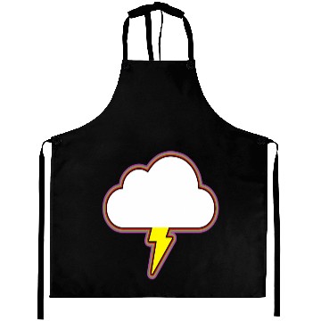 Discover Thunder Cloud Lightning Raining Storm Aprons