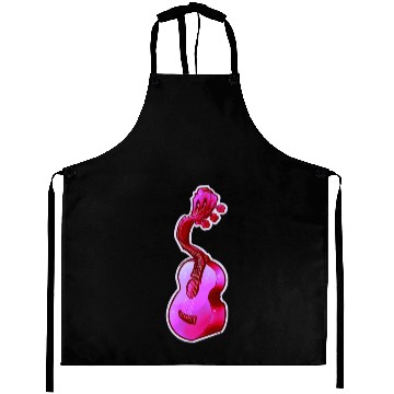 Discover Psychedelic Pink Acoustic Guitar Aprons
