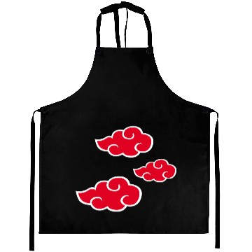 Discover Ninja Red Clouds Anime Aprons