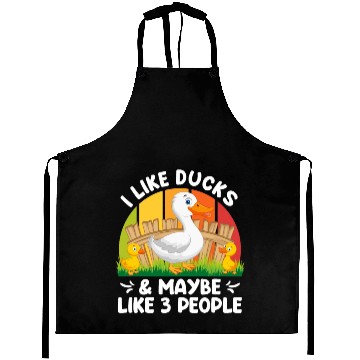 Discover Duck lover I like Ducks & Maybe 3 People Duck Pet Aprons