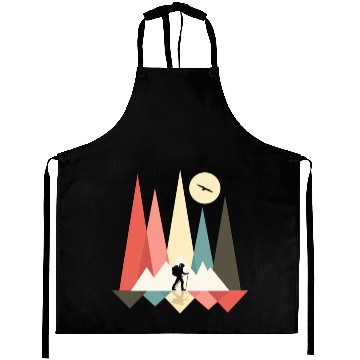 Discover Backpacking Hiking Outdoor Wilderness Mountains Mo Aprons