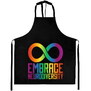 Discover Autism Infinity Symbol Embrace Neurodiversity Aprons