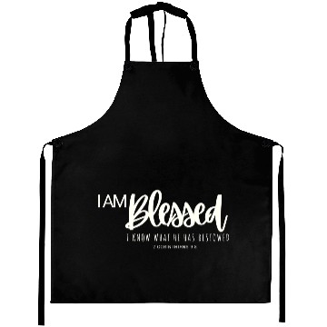 Discover I Am Blessed Aprons