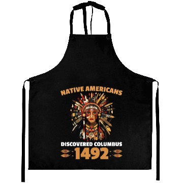 Discover Aboriginal Indians Indigenous Native American Day Aprons