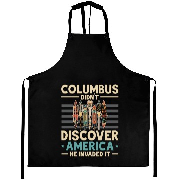 Discover Aboriginal Indians Indigenous Native American Day Aprons